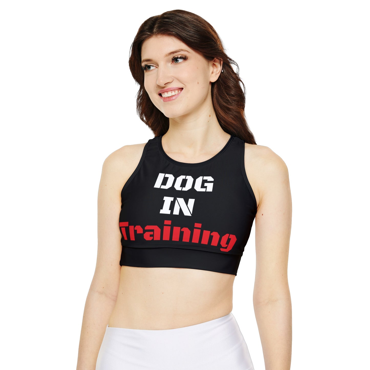 Fully Lined, Padded Sports Bra (AOP)